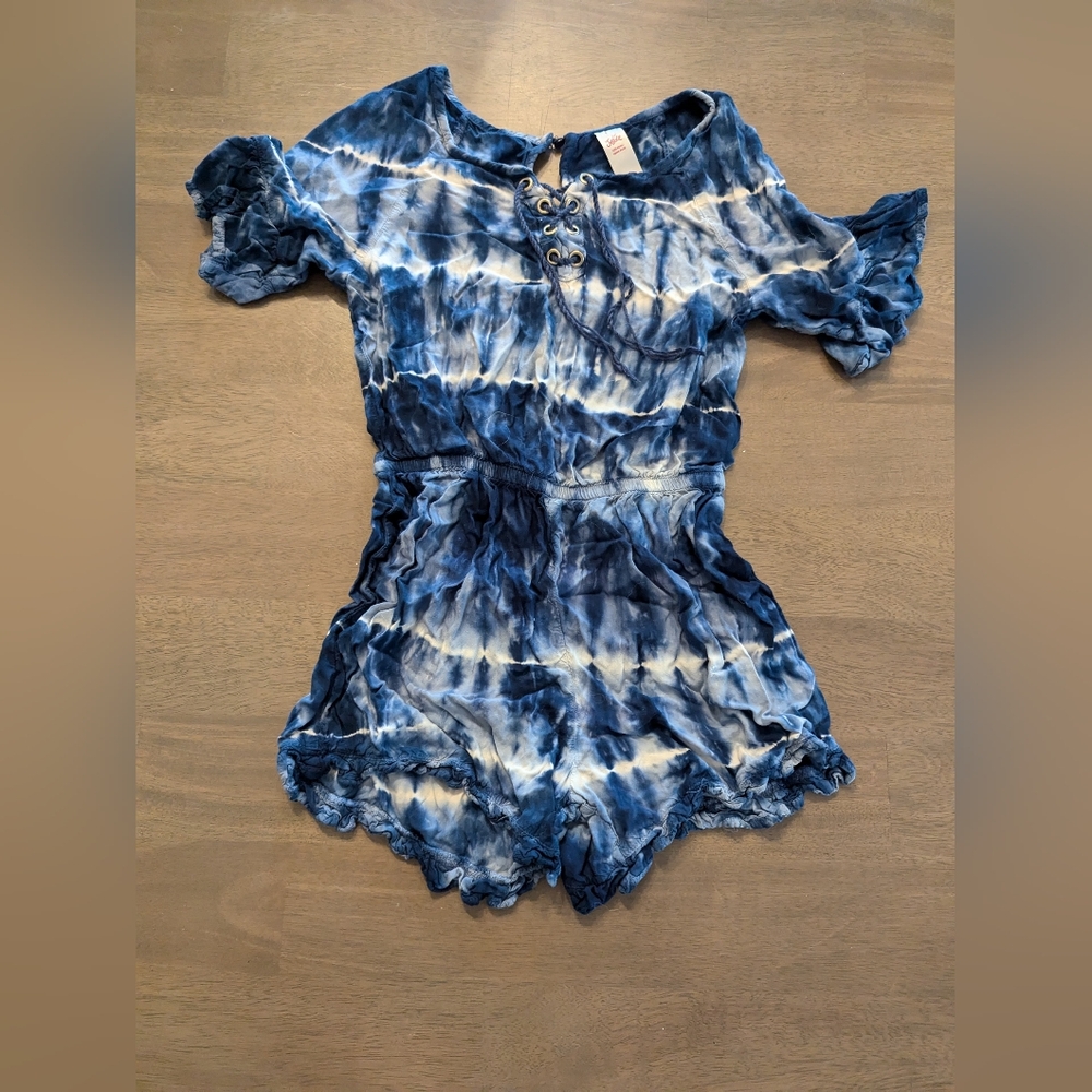Justice tie die romper size 8